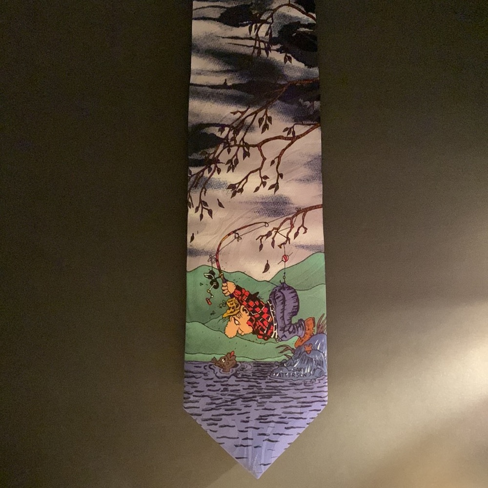 Tie, Extra Long Balanchine Hot Cakes tie.